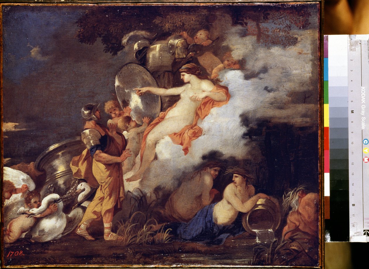 "Venus och Aeneas" (Venus och Aeneas) Venus visar sig för sin son Aeneas för att hjälpa honom på hans resa. Målning av Sebastien Bourdon (1616-1671) 1650-1660 Mått 45,5x54,5 cm Eremitagemuseet, Sankt Petersburg av Sébastien Bourdon