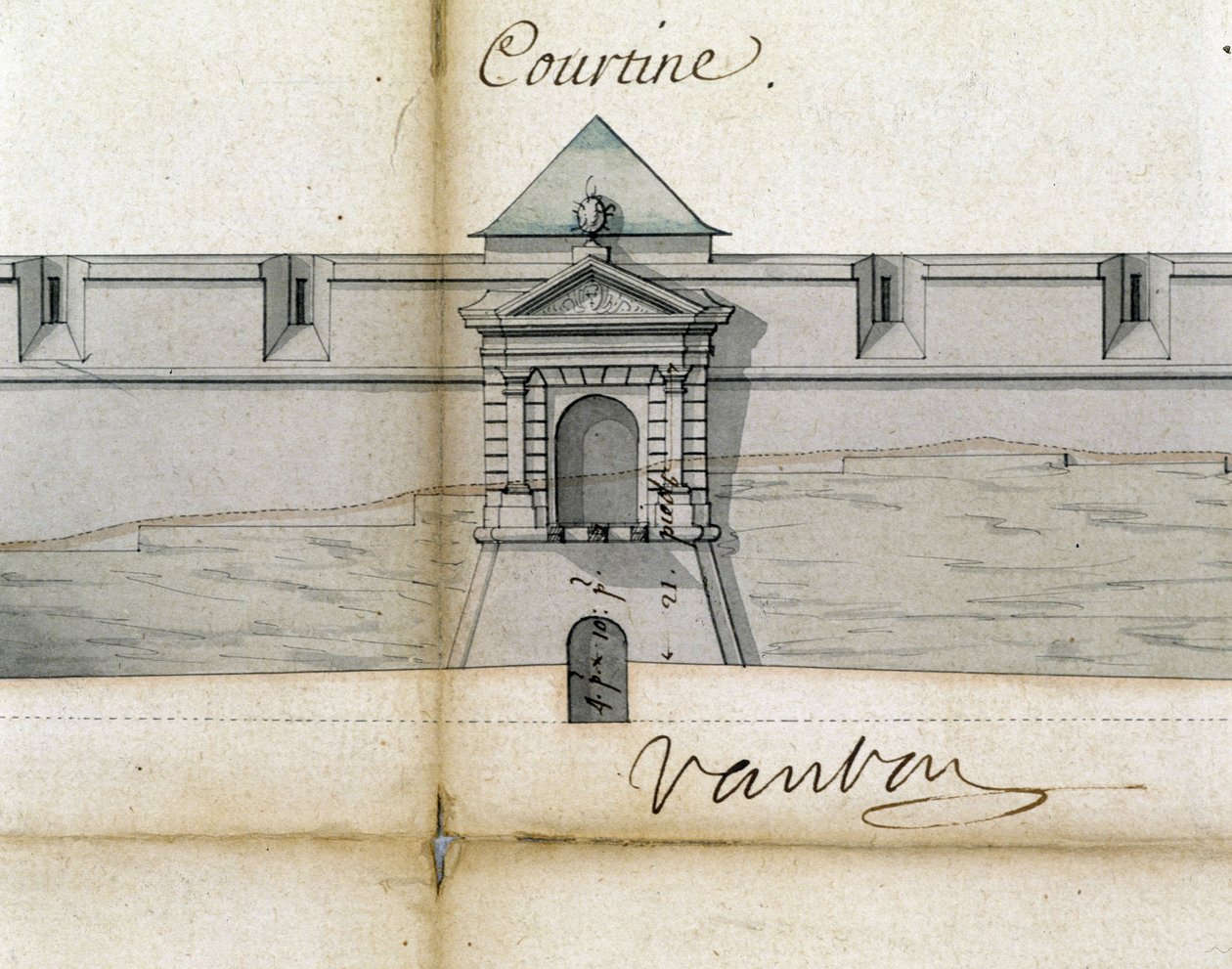 Befästningar Courtine av Vauban av Sebastien Le Prestre de Vauban