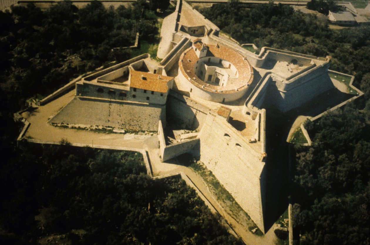 Fyrkantigt fort i Antibes, Vaubans befästning (1600-talet). av Sebastien Le Prestre de Vauban