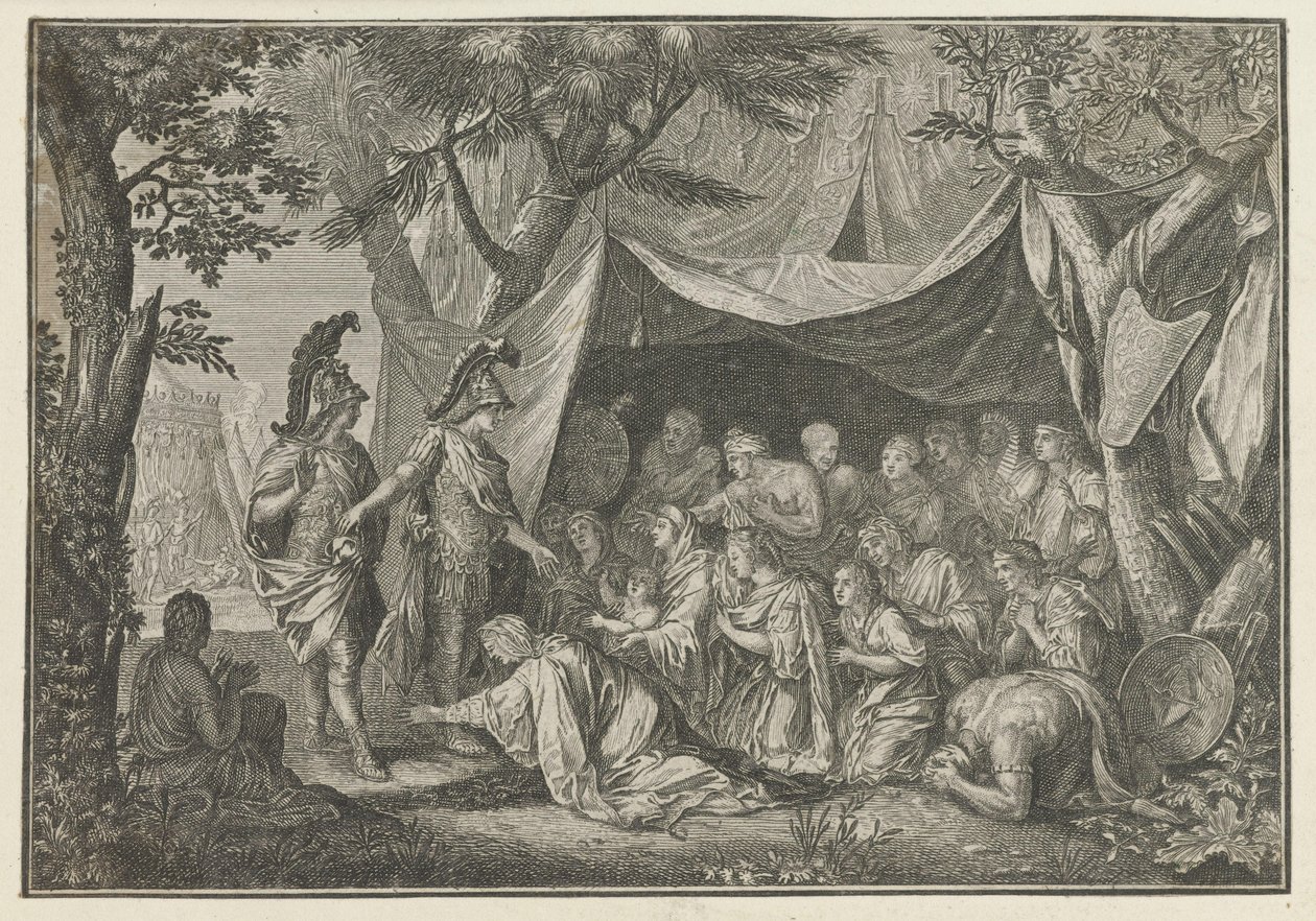 Alexander den store träffar Stateira, Sisygambis och Darius familj Verk av Charles le Brun (serietitel) L