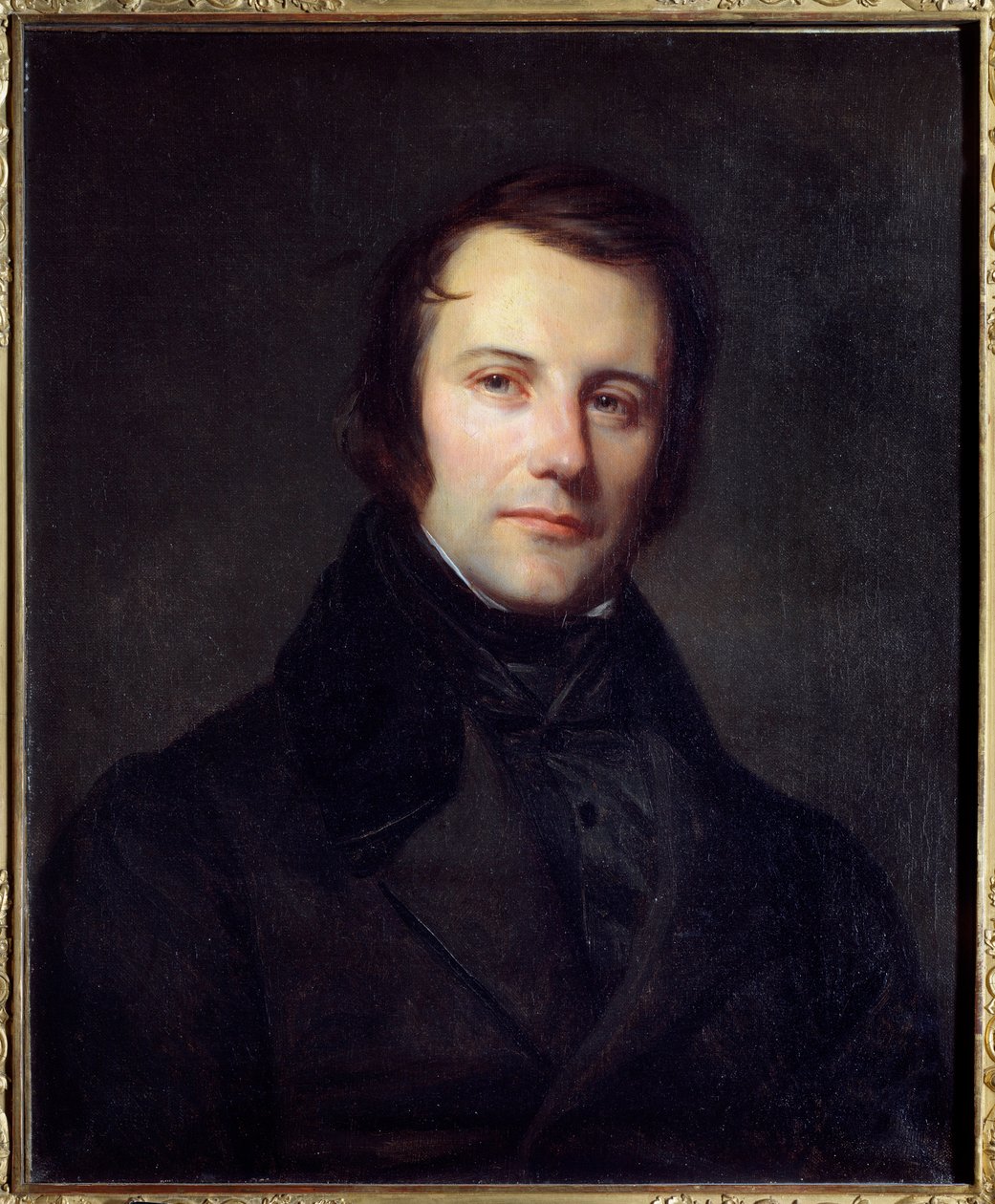 Porträtt av Edgar Quinet (1803-1875) deputerad 1848. Målning av Sebastien Cornu (1804 - 1870) av Sebastien Melchior Cornu