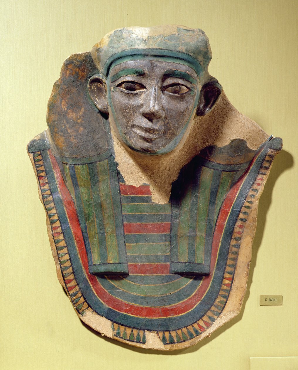 Mammamask, från Mirgissa (stuckatur och målad gips) av Second Intermediate Period Egyptian
