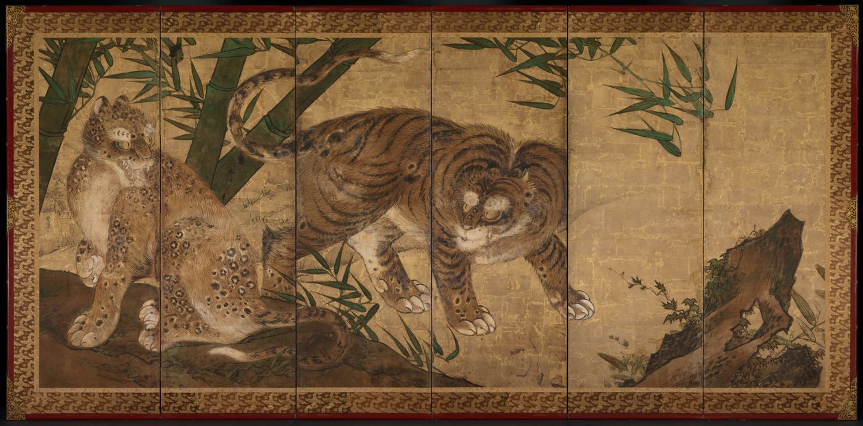 Tiger och leopard av Sekkei Yamaguchi
