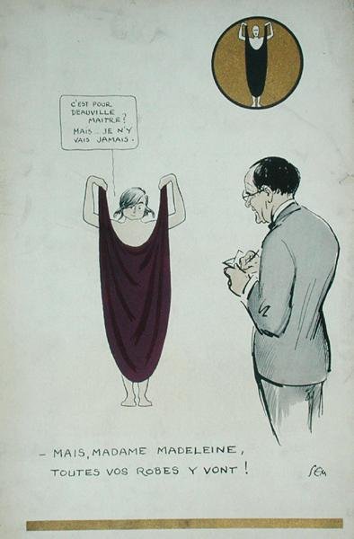 The Artist Drawing Madeleine Vionnet (1876-1975) från 