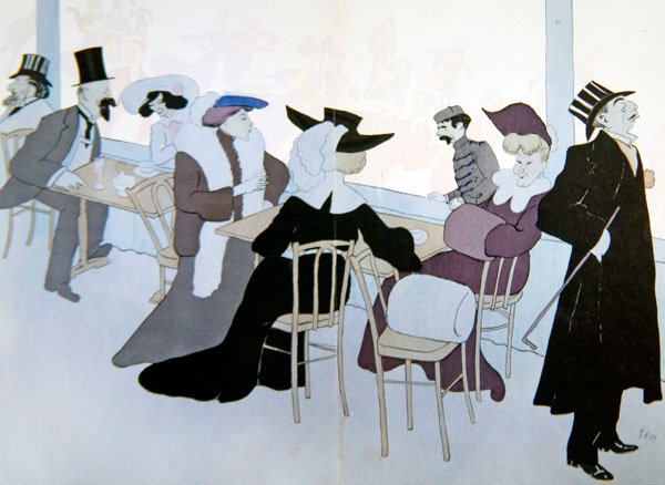 Ispalatset, ca 1905 (färg litho) av Sem