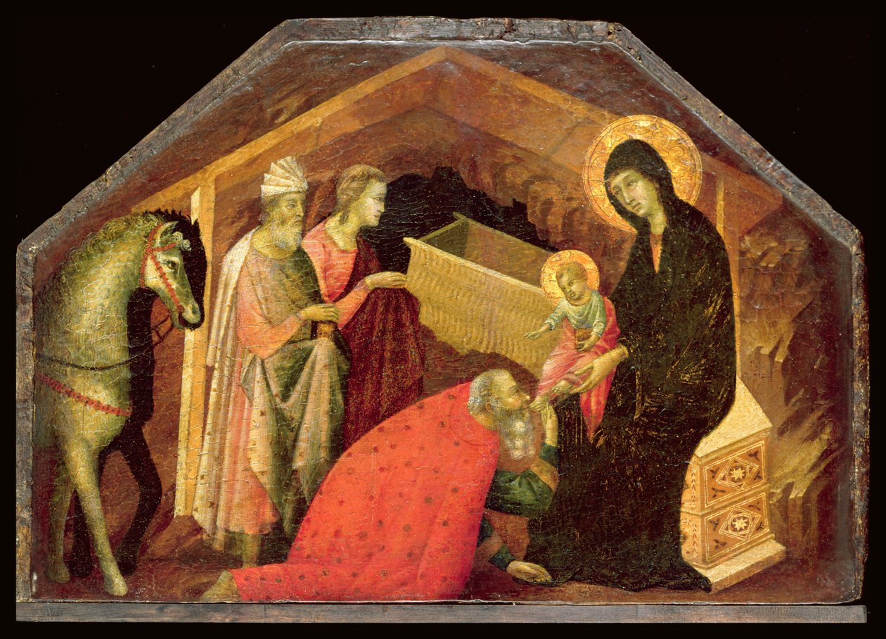 Tillbedjan av Magi av Seminary Madonna Master