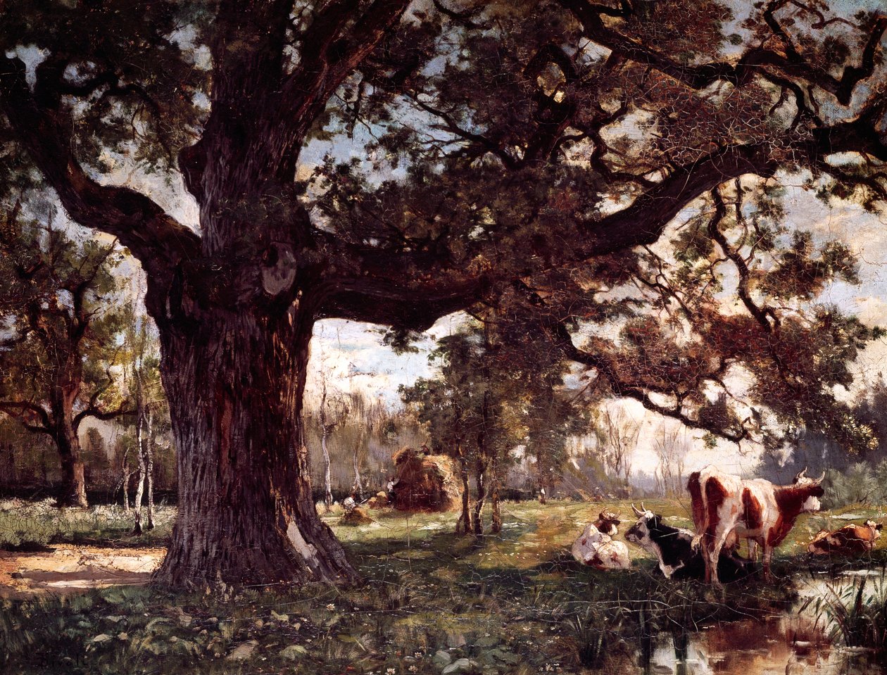 Landskap, av Serafino de Tivoli (1826-1892). av Serafino de Tivoli