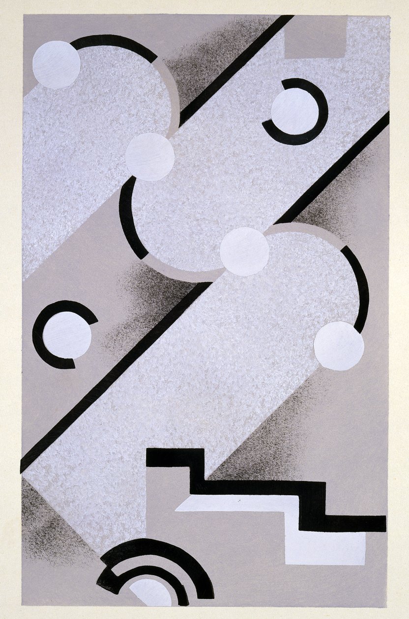 Abstrakt mönster från "Nouvelles Compositions Décoratives", slutet av 1920-talet. av Serge Gladky