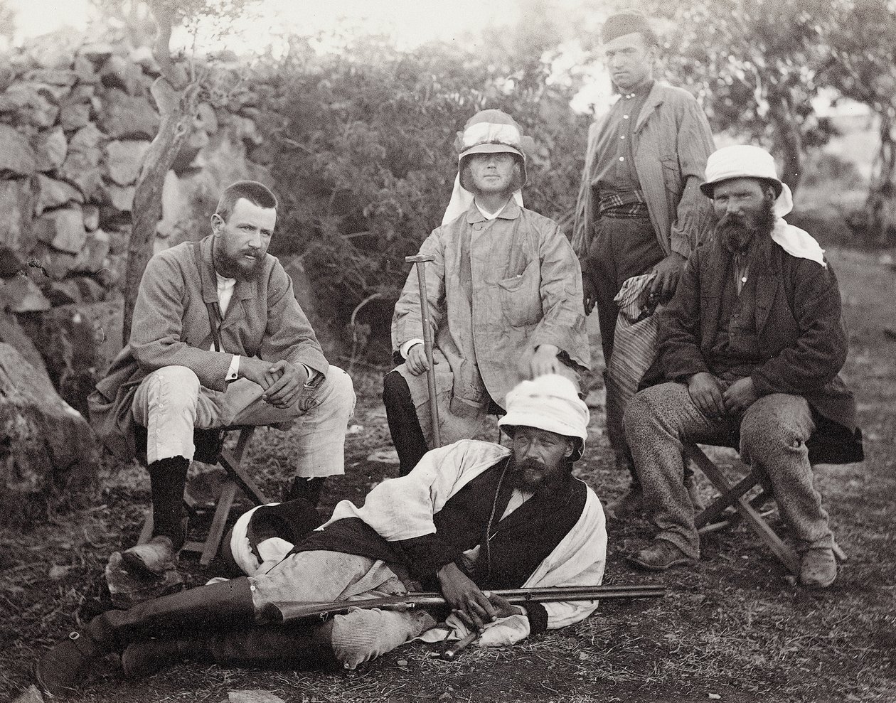 Grupp av upptäcktsresande, Judea-distriktet, Palestina, 1867 av Sergeant Henry Phillips