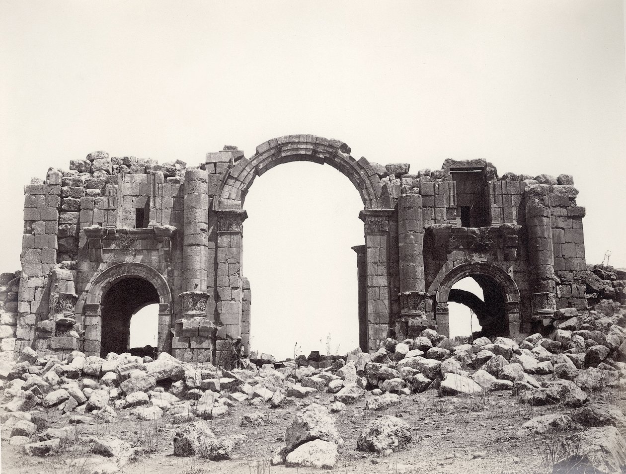 Hadrianus båge vid ingången till Jerash av Sergeant Henry Phillips