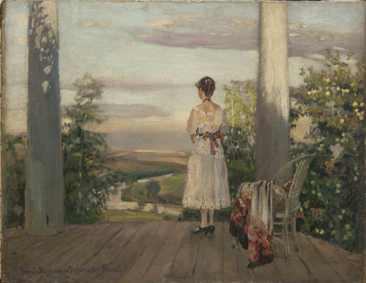 Anton Tjechovs lanthus i Melikhovo, 1910-talet av Sergei Arsenevich Vinogradov