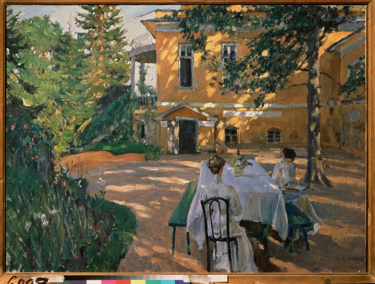 På sommaren - Målning av Sergei Arsenyevich Vinogradov (1869-1938), olja på duk av Sergei Arsenevich Vinogradov