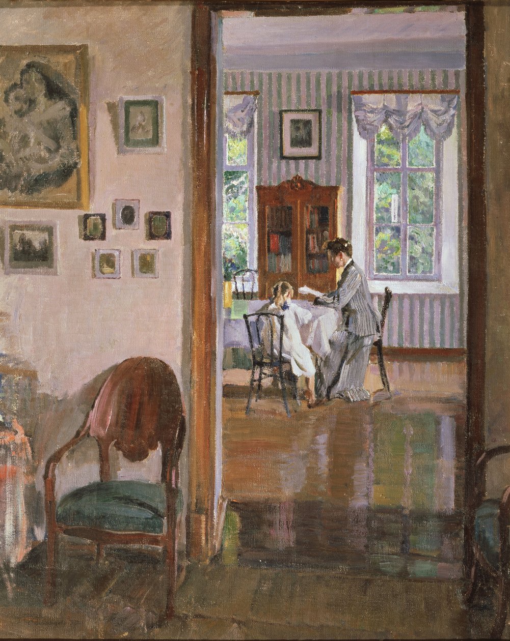 I ett hus, 1910 av Sergei Arsenevich Vinogradov