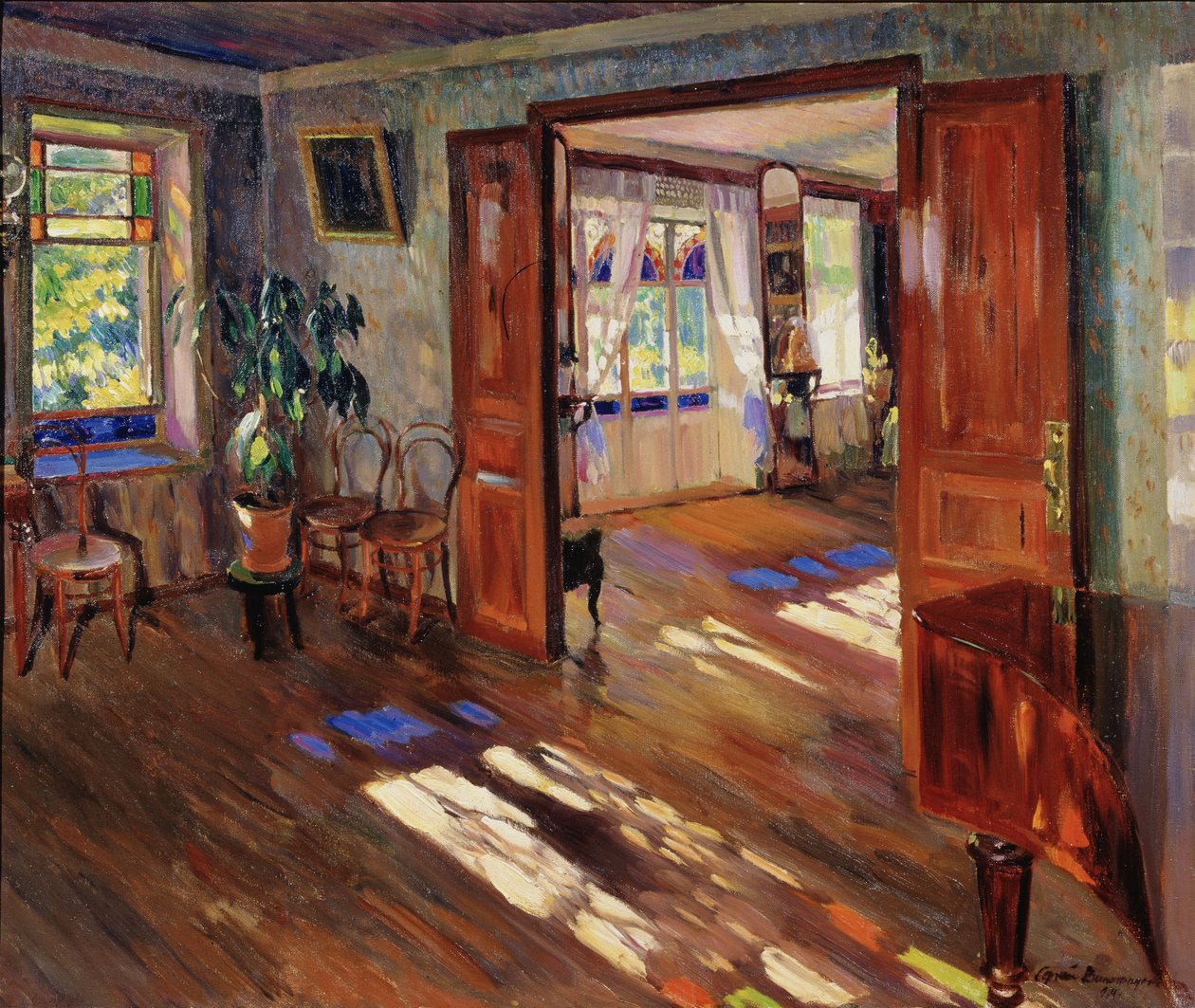 I ett hus, 1914 av Sergei Arsenevich Vinogradov