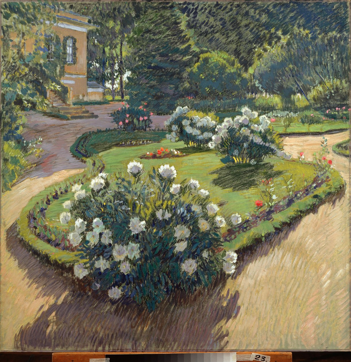 Un jardin (A Garden) - Verk av Sergei Arsenyevich Vinogradov (1869-1938), gouache och pastell på papper av Sergei Arsenevich Vinogradov