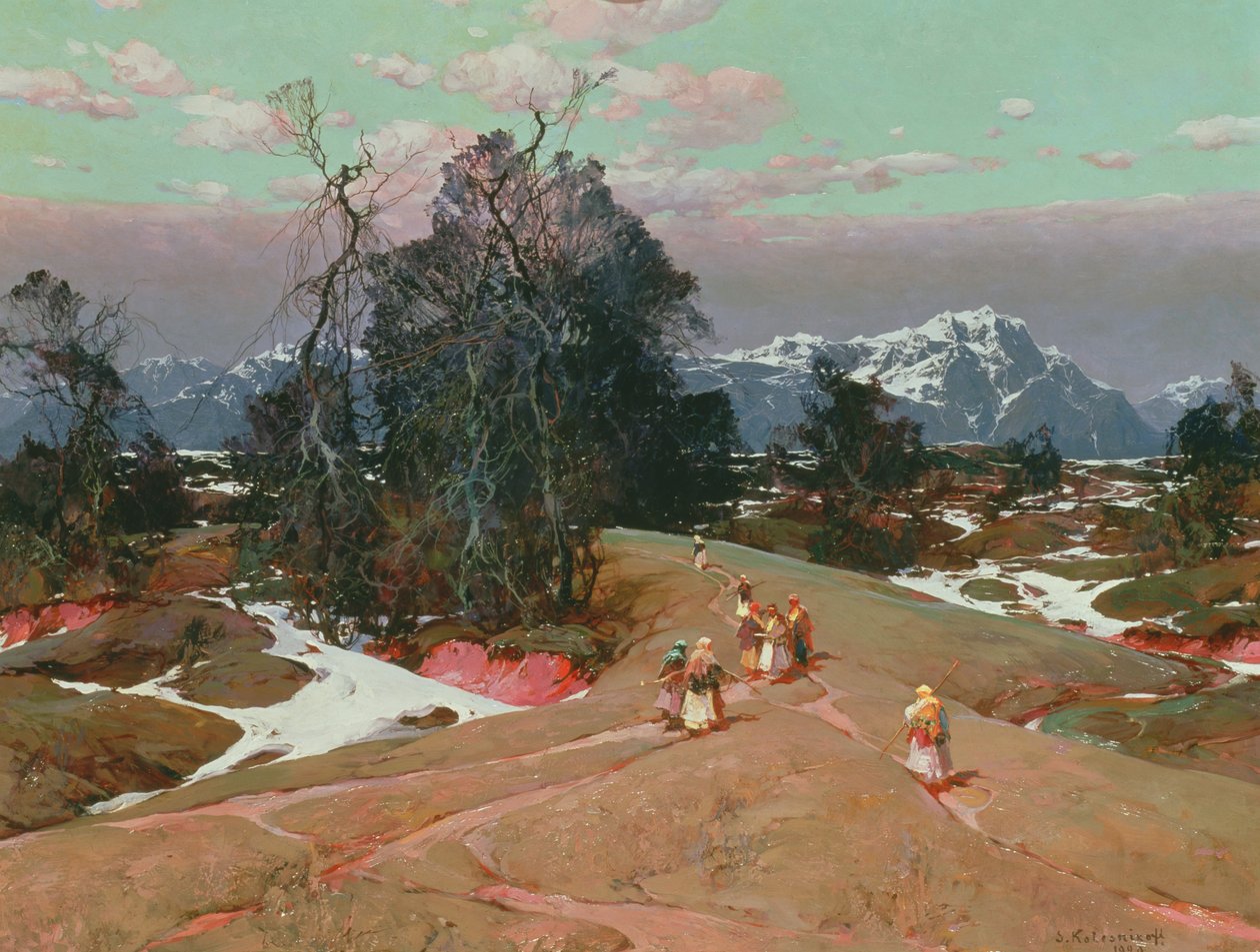 Bergsscen av Sergei Kolesnikoff