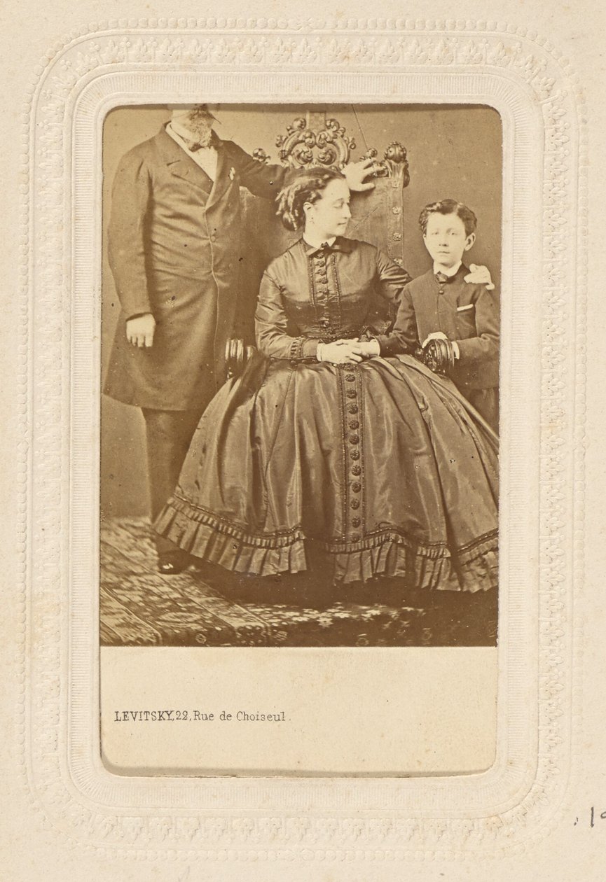 [Napoleon III, kejsarinnan Eugenie  Eugene Louis Jean Joseph Bonaparte] av Sergei Luvovich Levitsky