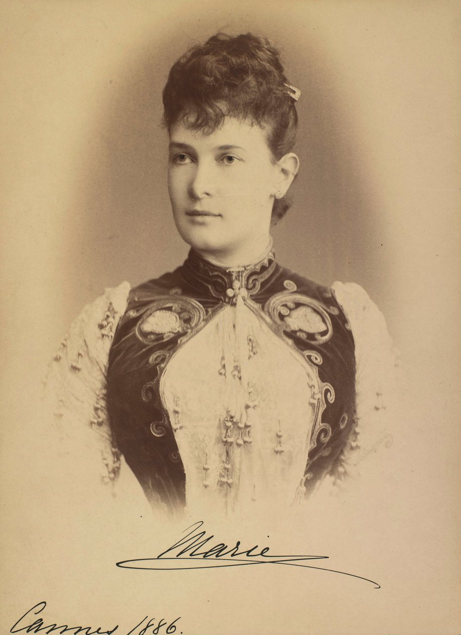 Marie Pavlovna de Russie - Storhertiginna Maria Pavlovna av Ryssland (1854-1920), av Levitsky, Sergei Lvovich (1819-1898). Silvergelatinfotografering av Sergei Lvovich Levitsky