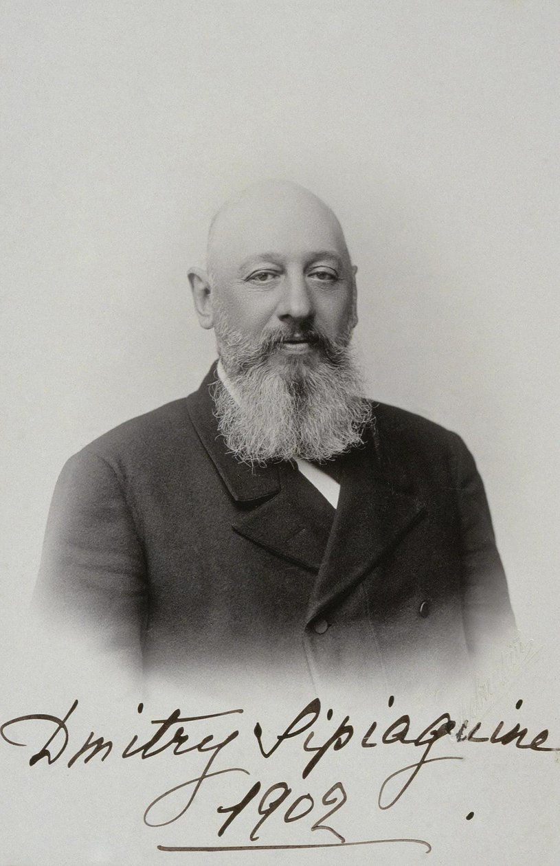 Porträtt av Dmitrij Sergejevitj Sipjagin 1853-1902, 1902 av Sergei Lvovich Levitsky