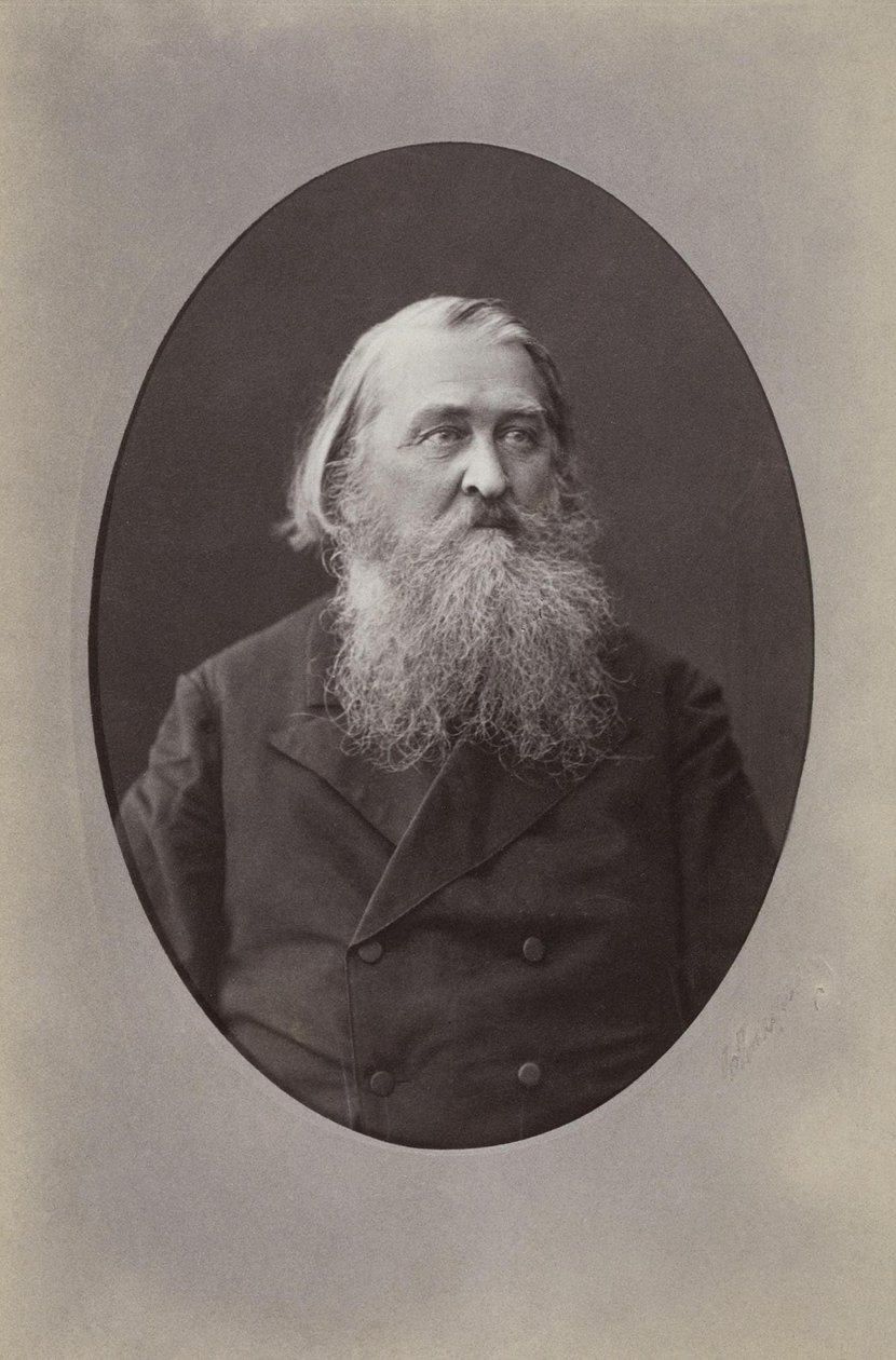 Porträtt av poeten Alexei Nikolaevich Pleshcheev 1825-1893, 1870 av Sergei Lvovich Levitsky