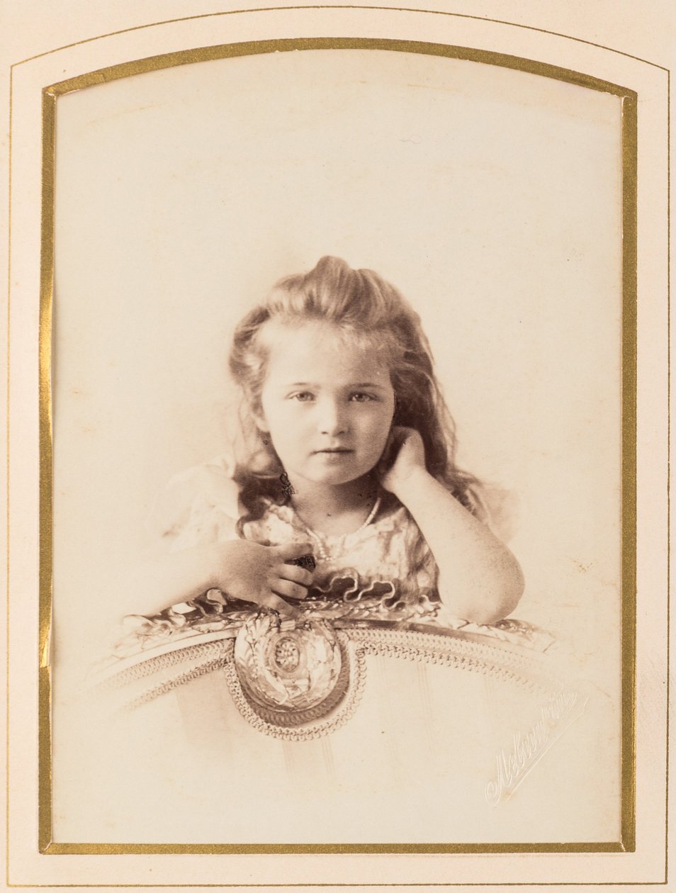 Tatiana Nikolaievna de Russie (1897-1918) - Storhertiginnan Tatyana av Ryssland, av Levitsky, Sergei Lvovich (1819-1898). Albumin foto av Sergei Lvovich Levitsky