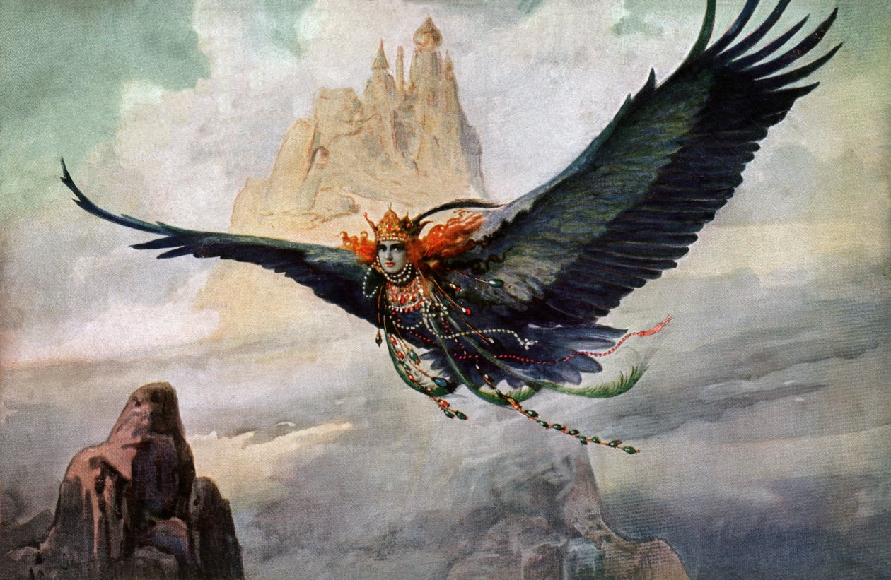 The Fantasy, ca 1900 (vykort) av Sergei Sergeevich Solomko