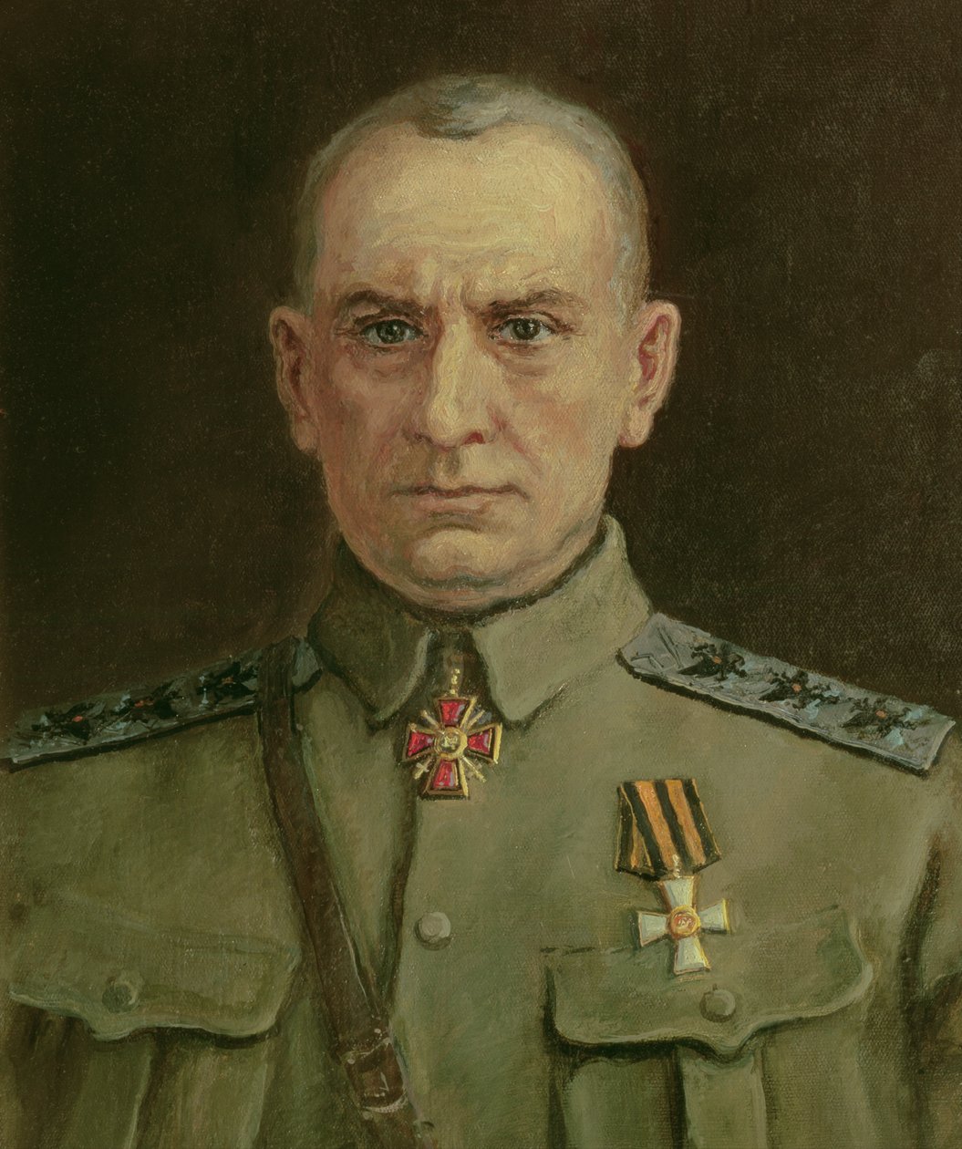Högste härskaren och ryske amiralen A. Kolchak (1874-1920) (olja på duk) av Sergei Varlenovich Pen