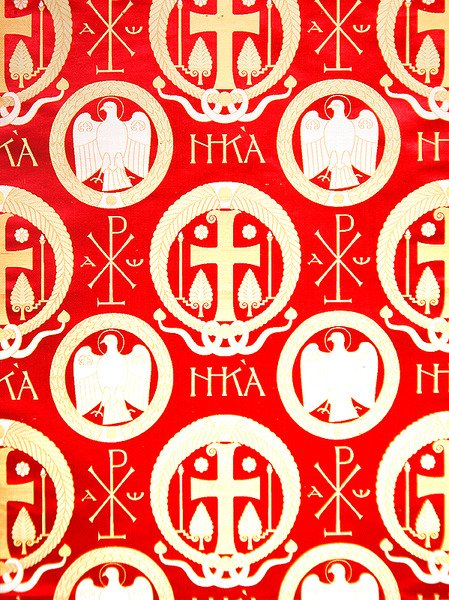 Olovyanishnikov Manufactory Brocade, tidigt 1900-tal (textil) av Sergei Vashkov