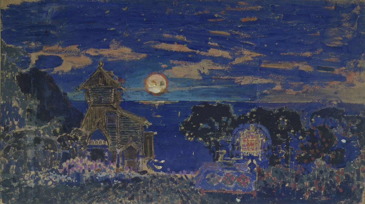 Scenografi för operan Kashchey the Deathless av N. Rimsky-Korsakov, 1902 av Sergei Vasilievich Malyutin