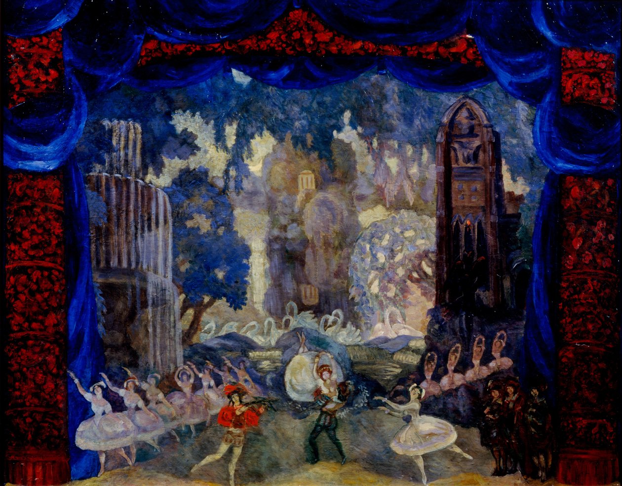 Balett, 1910 av Sergei Yurievich Sudeykin