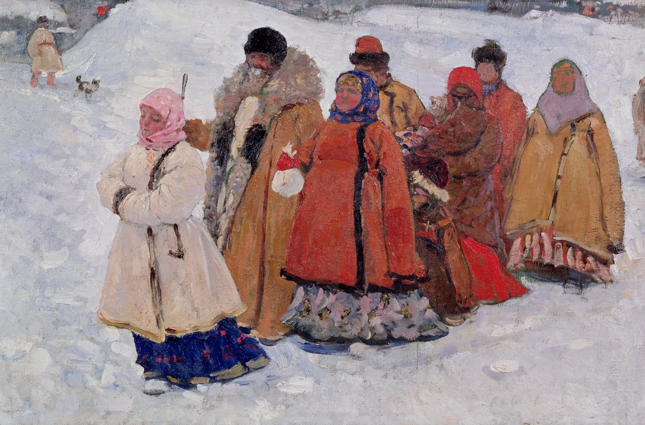 En familj, 1909 av Sergej Vasilevic Ivanov