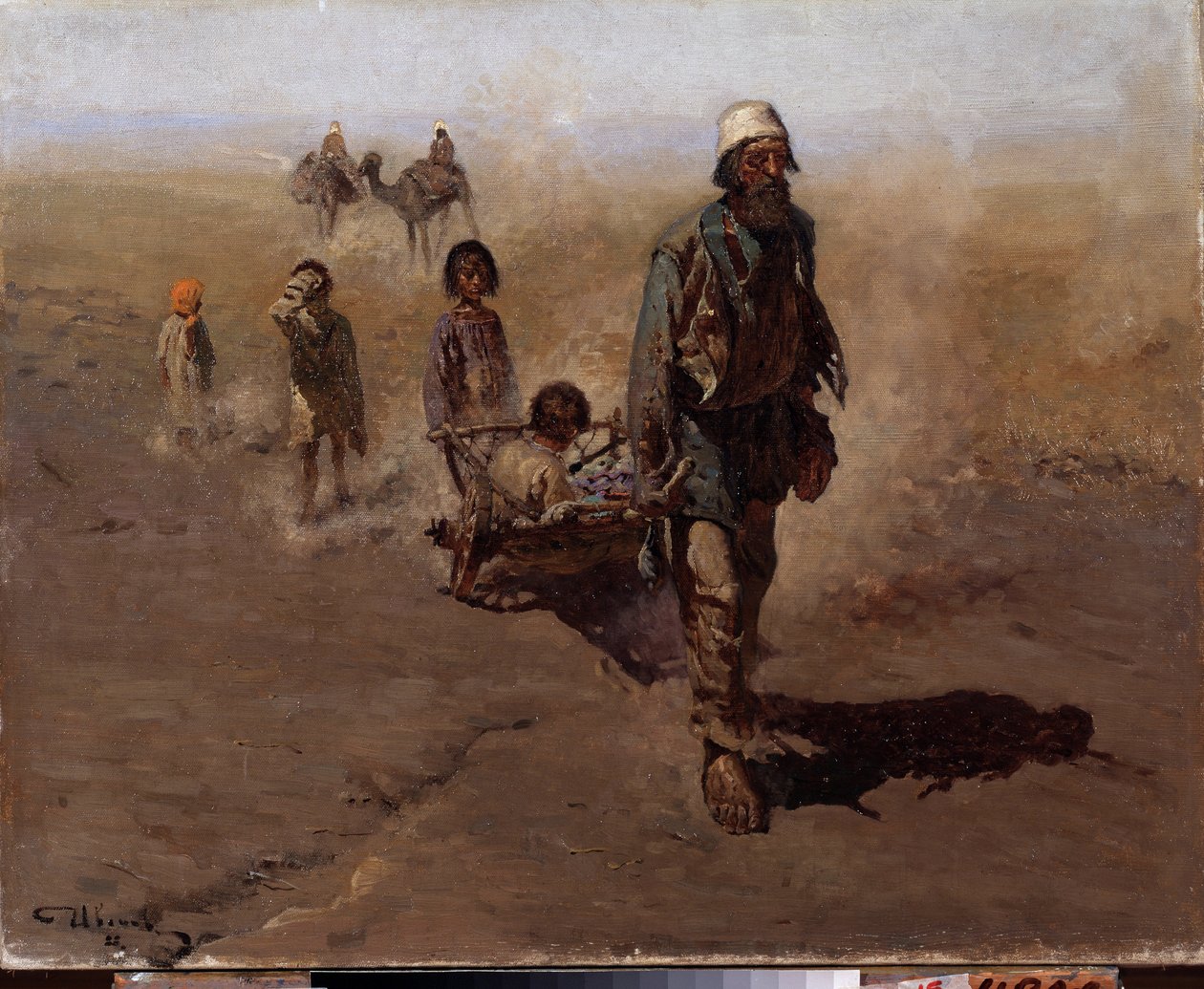 Återträffarna (Hemkomst). Målning av Sergei Vasilyevich Ivanov (1864-1910), olja på duk av Sergej Vasilevic Ivanov