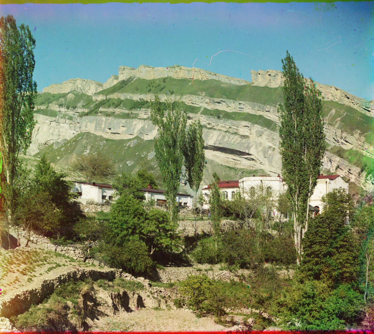 Byn Nizhny Gunib i Dagestan, 1905-1915 av Sergey Prokudin Gorsky