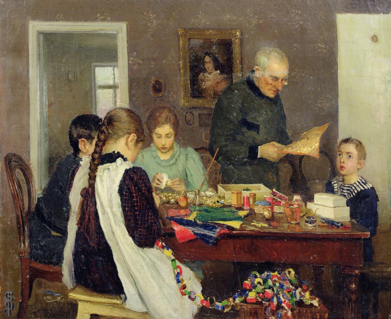Förberedelse för julen 1896 av Vasily Sergeyevich Dosekin