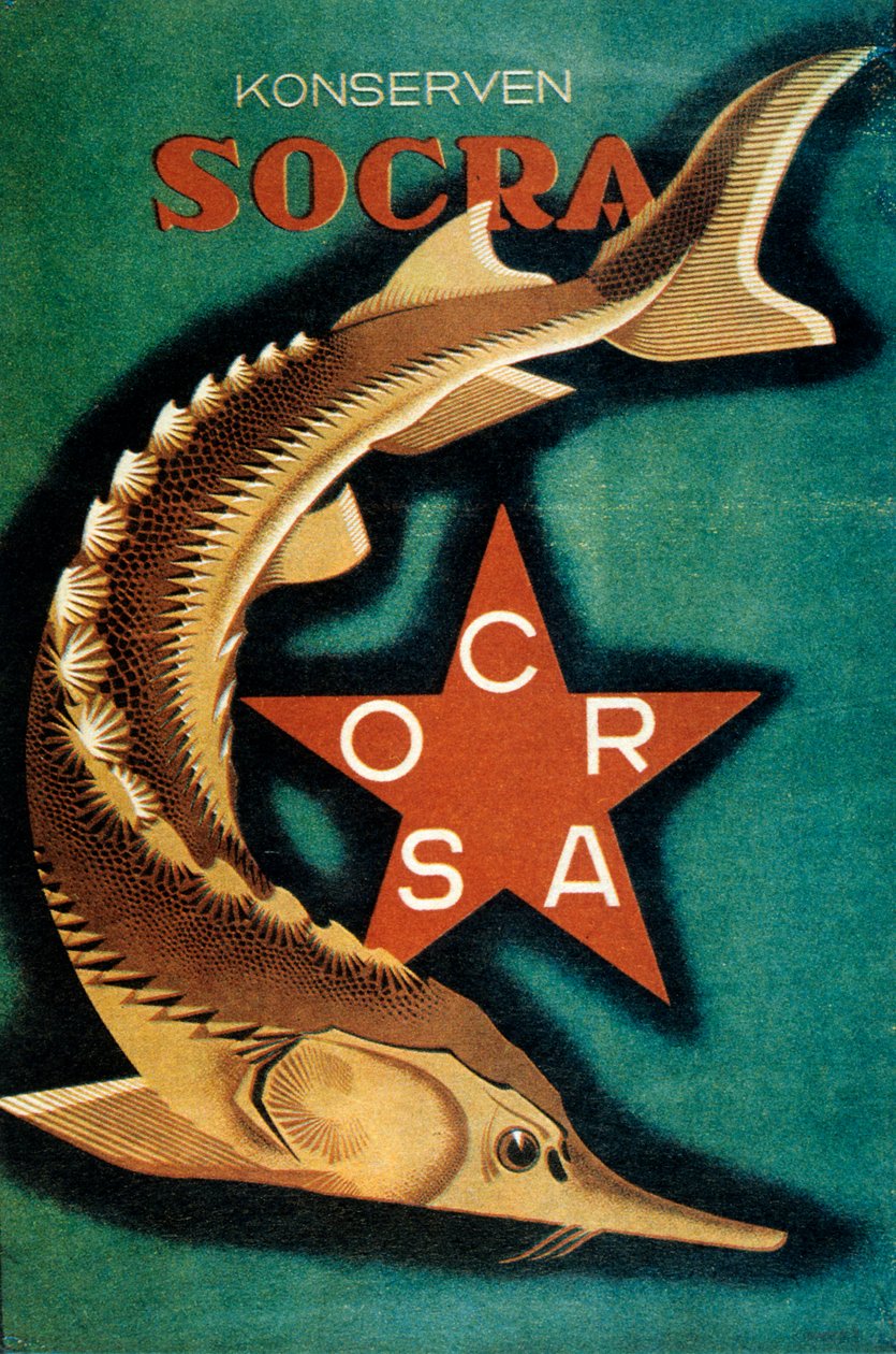 Publicitet för en rysk handelsutställning, 1930. av Sergey Igumnov