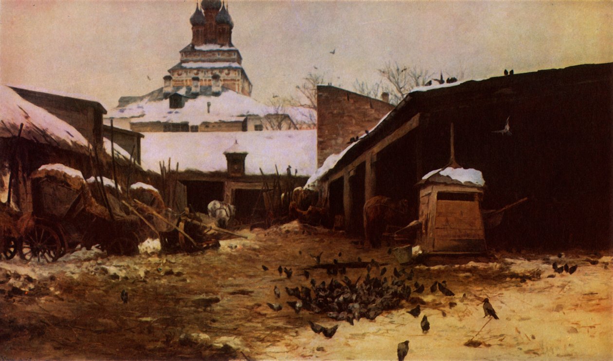 "Vägkanten i Moskva", 1892, 1965. av Sergey Ivanovich Svetoslavsky
