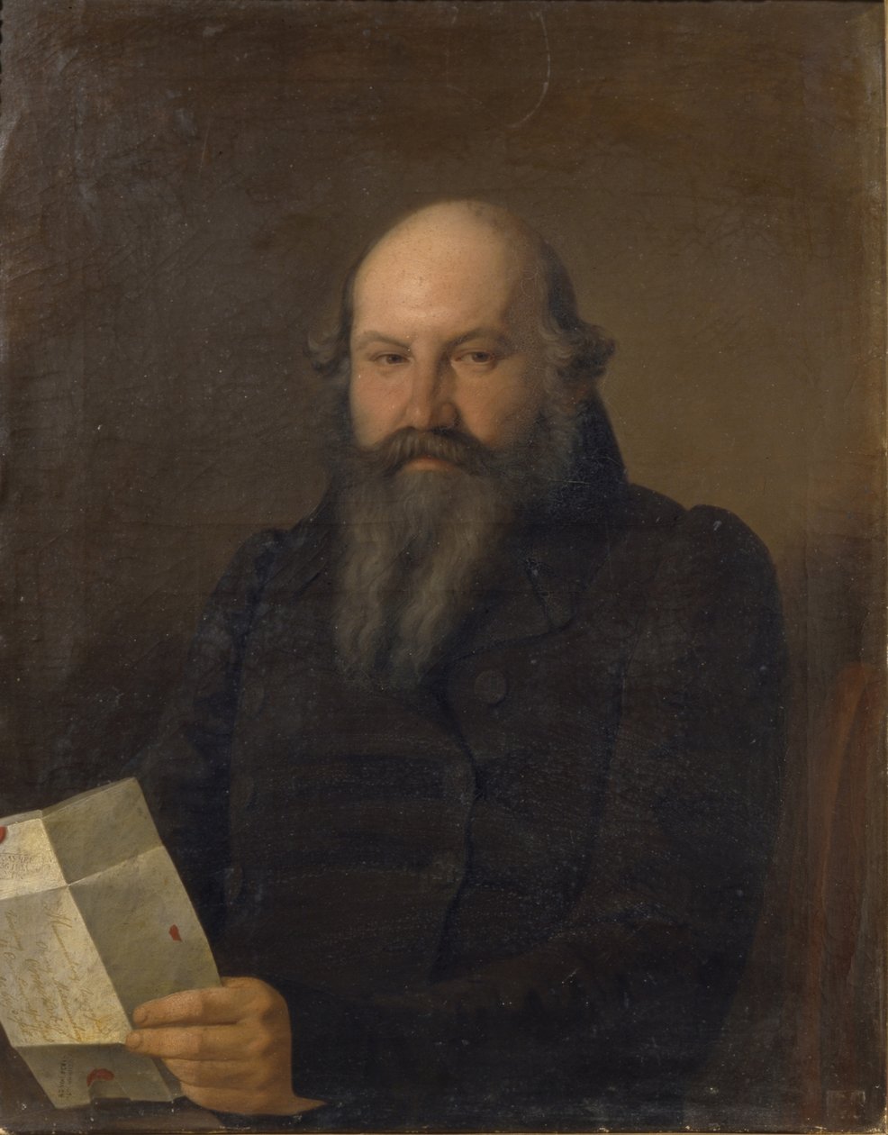 Porträtt av Osip Mikhailovich Senkov 1790-1851, 1836 av Sergey Konstantinovich Zaryanko