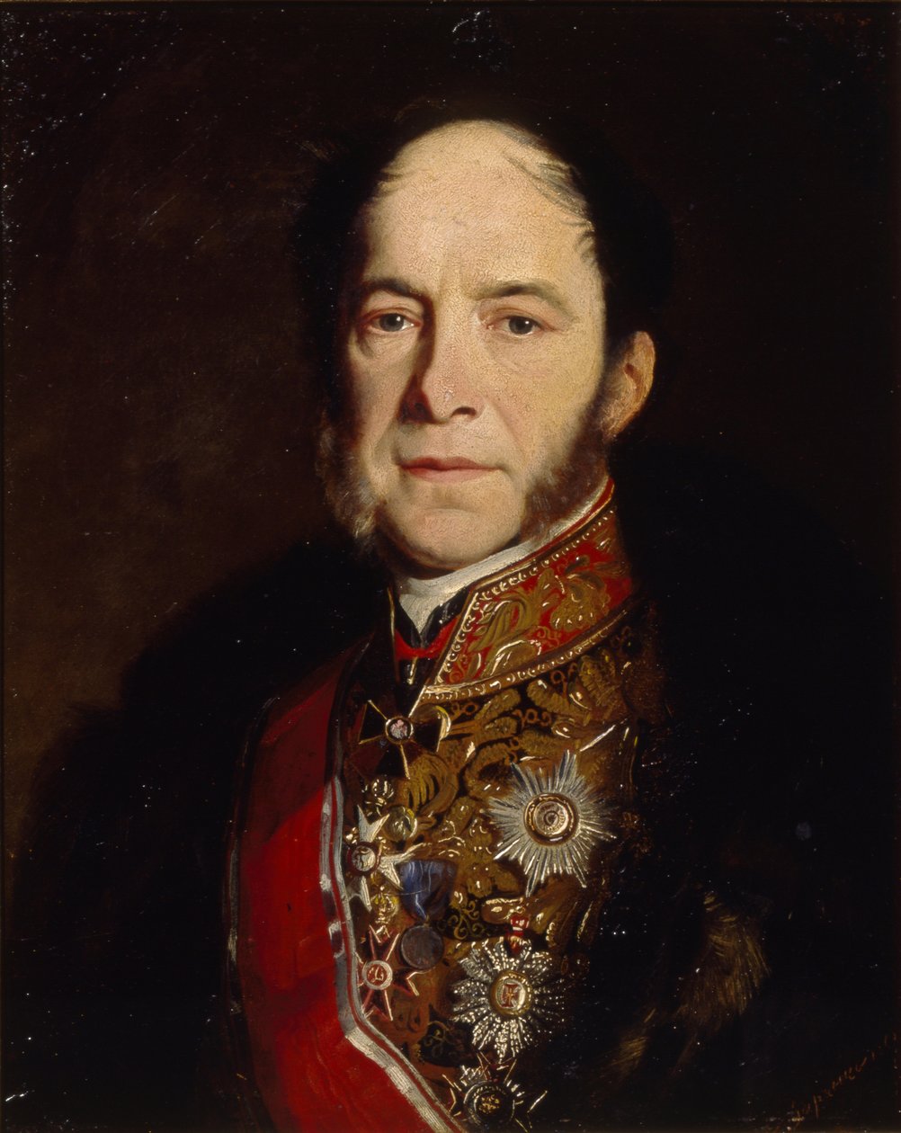 Porträtt av generalamiralen Kondrati Kondratievich Stoffregen 1817-1873, 1867 av Sergey Konstantinovich Zaryanko