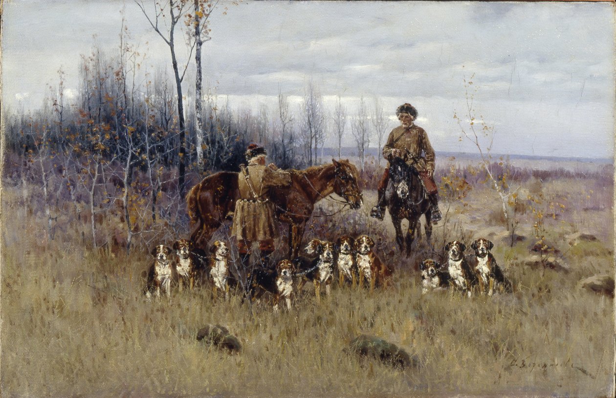 räv jakt av Sergey Semyonovich Voroshilov