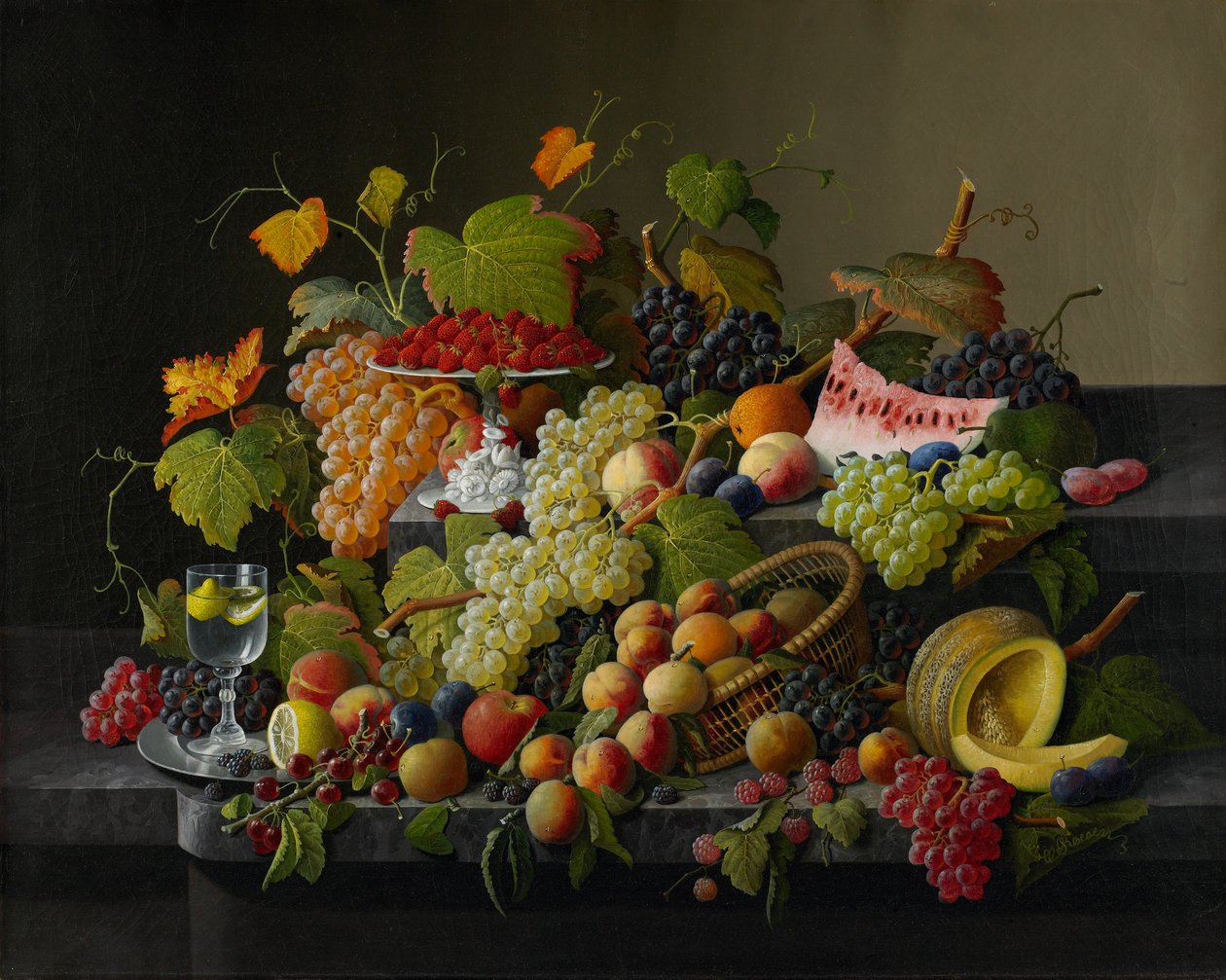 Riklig frukt, 1858 av Severin Roesen