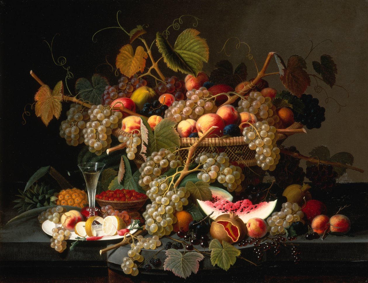 Stilleben med frukt, 1852. av Severin Roesen