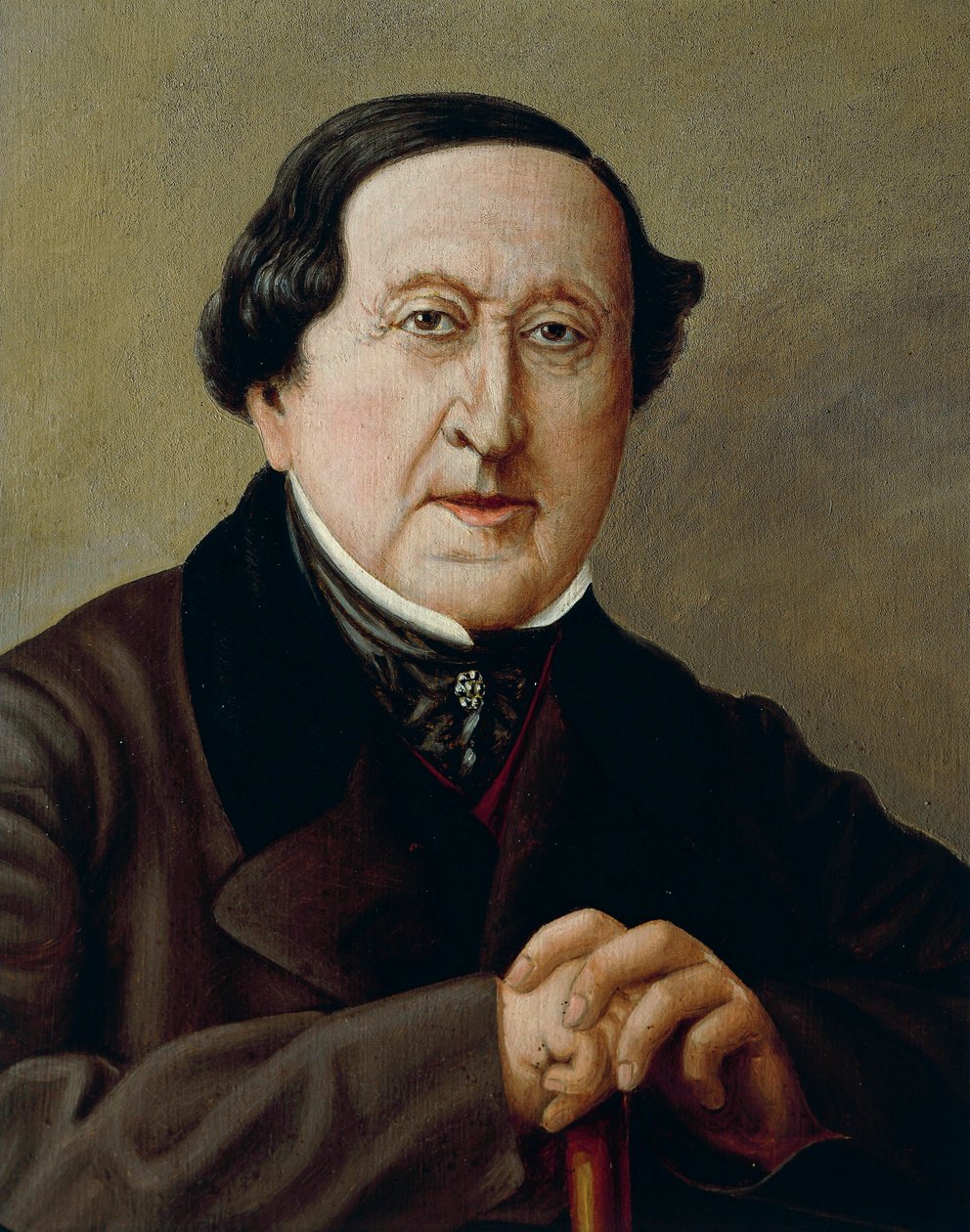 Italien, Porträtt av den italienska kompositören Gioacchino Rossini av Severini Severini