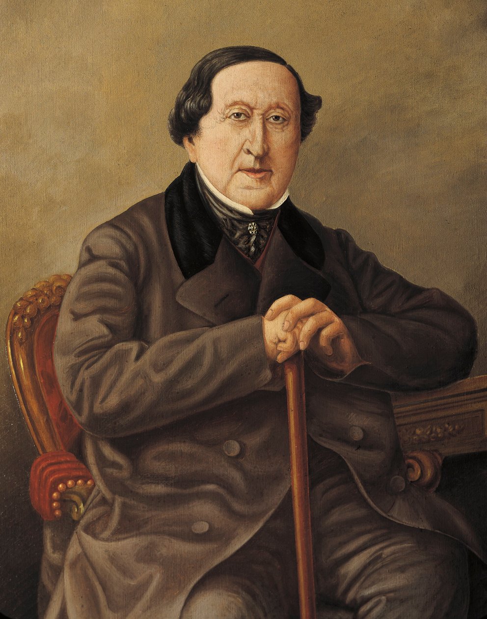 Italien, Porträtt av den italienska kompositören Gioacchino Rossini av Severini Severini