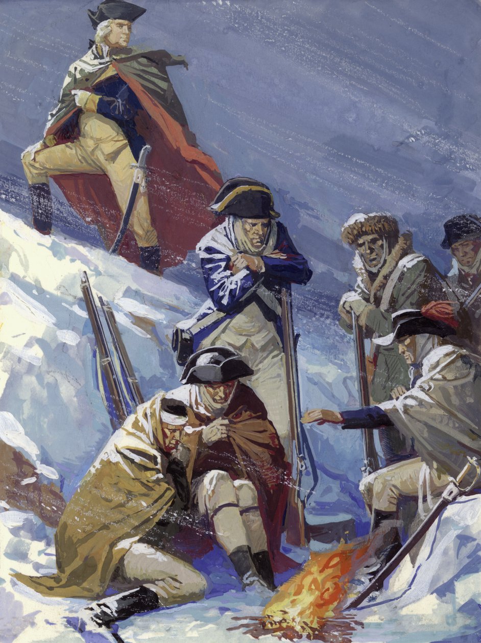 George Washington, när han var general, under det amerikanska självständighetskriget av Severino Baraldi