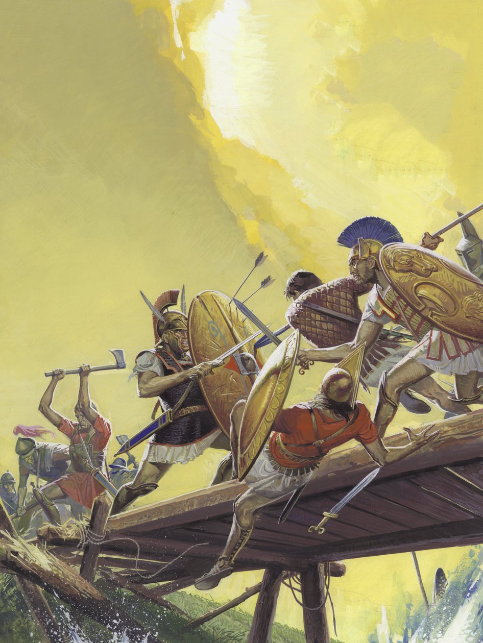 Horatius vid bron av Severino Baraldi