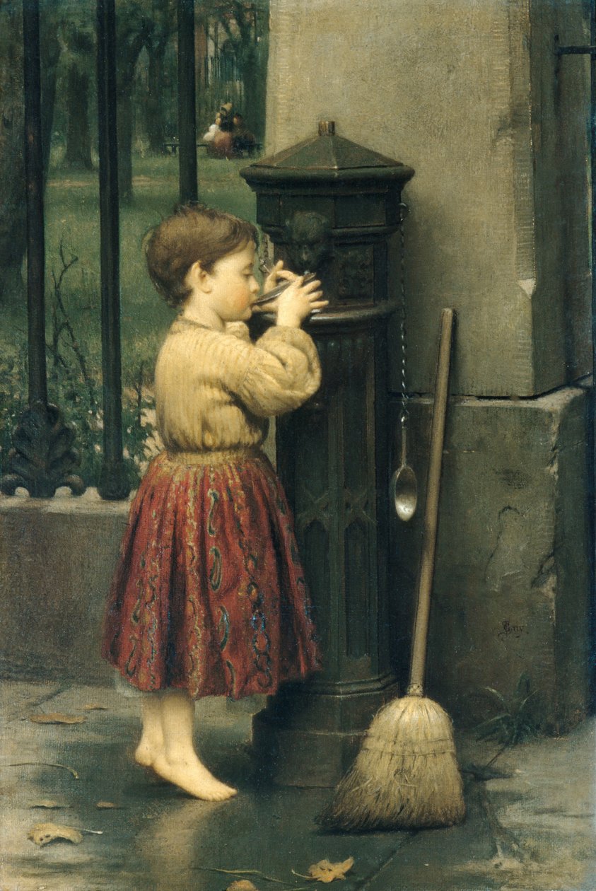 The Crossing Sweeper, ca. 1860-talet. av Seymour Joseph Guy