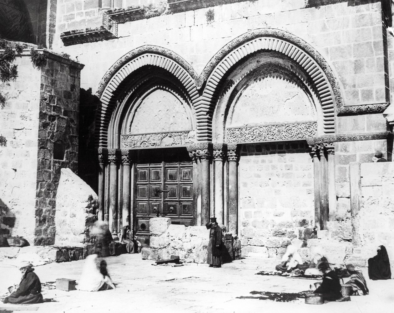 Ingången till den heliga gravens kyrka, 1865 av Sgt. James M. McDonald