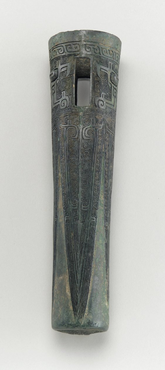 Vagnens montering: axelkapsel (brons) av Shang Dynasty Chinese School