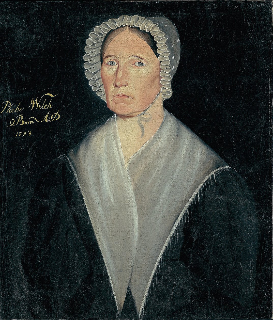 Porträtt av Mrs. William W. Welch, ca 1837 (olja på duk) av Sheldon Peck