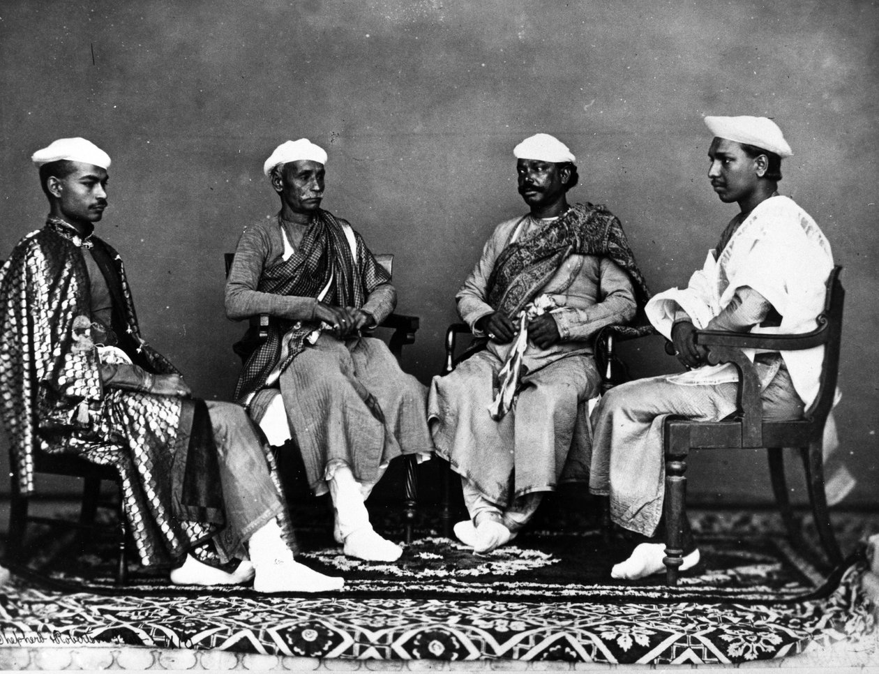 Bankers, Delhi, ca 1863 av Shepherd and Robertson